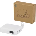 Acrux 10.000 mAh 35W tablet power bank with built in Type-C cable - made from recycled plastic