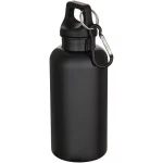 Oregon 400 ml solid colour RCS recycled plastic water bottle with carabiner