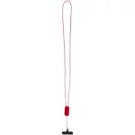 Anser recycled plastic smartphone lanyard with 27W 5-in-1 built-in cable