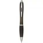 Nash RCS recycled plastic ballpoint pen with coloured barrel and grip (black ink)