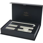 Parker IM Essentials rollerball and ballpoint pen set - black