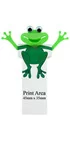 Printed Frog Bookmarks