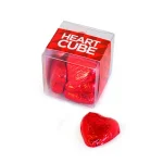 Foil Chocolate Heart Cubes