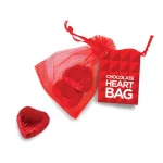 Chocolate Hearts Organza Bags