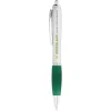 Nash ballpoint pen silver barrel and coloured grip