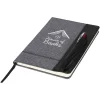 Heathered A5 notebook with leatherlook side