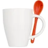 Nadu 250 ml ceramic mug with spoon