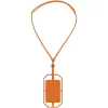 Fort-rock silicone RFID card holder with lanyard