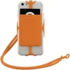 Fort-rock silicone RFID card holder with lanyard