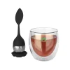 Spring tea set with strainer and cup