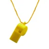 Plastic Whistles With Neck Cord