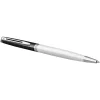 Hemisphere colour blocking ballpoint pen with palladium trim