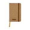 A6 PU Covered Notebooks With Cork Print