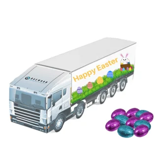 Large Easter Trucks- Foil Wrapped Chocolate Eggs