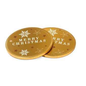125mm Chocolate Christmas Medallions